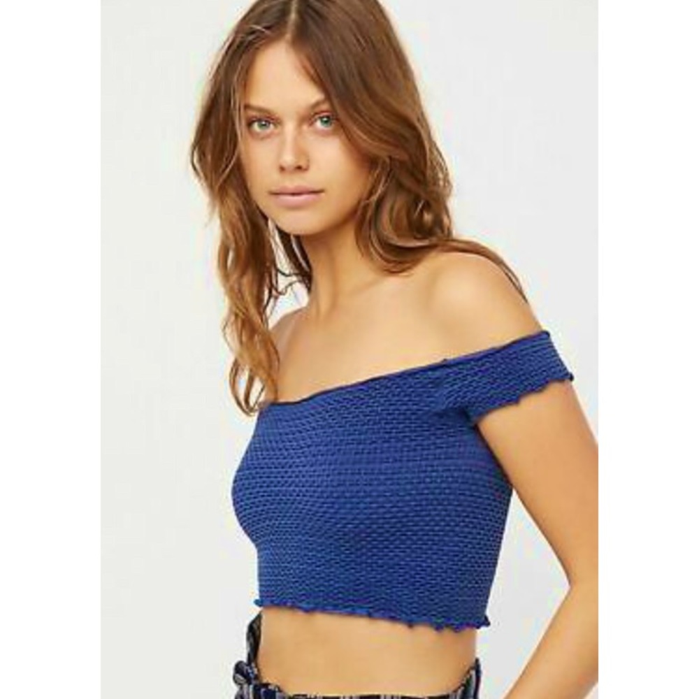 Free People Intimately off the shoulder crop top